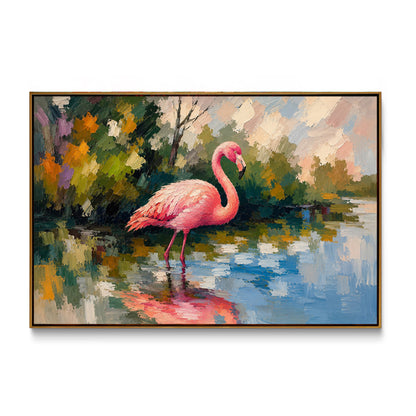 pink-flamingo-canvas-wall-art-frame