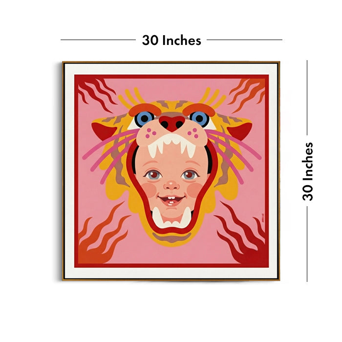 playful-tiger-cub-kids-canvas-wall-art-dimension
