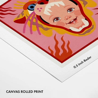 playful-tiger-cub-kids-canvas-wall-art-print