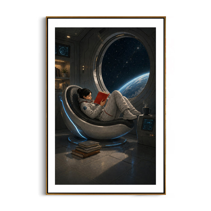 reading-among-the-stars-canvas-wall-art-frame