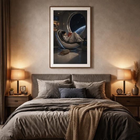 reading-among-the-stars-canvas-wall-art