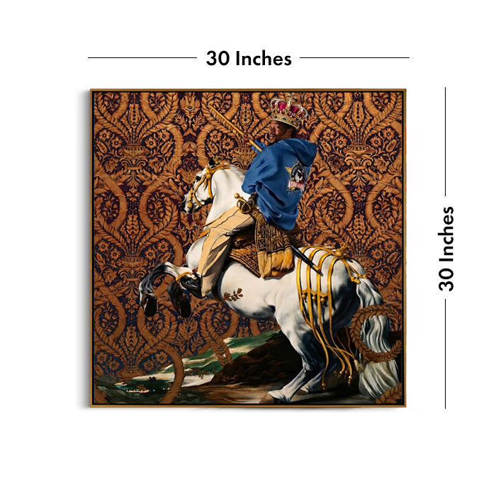 royal-horse-rider-wall-art-dimension