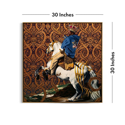 royal-horse-rider-wall-art-dimension