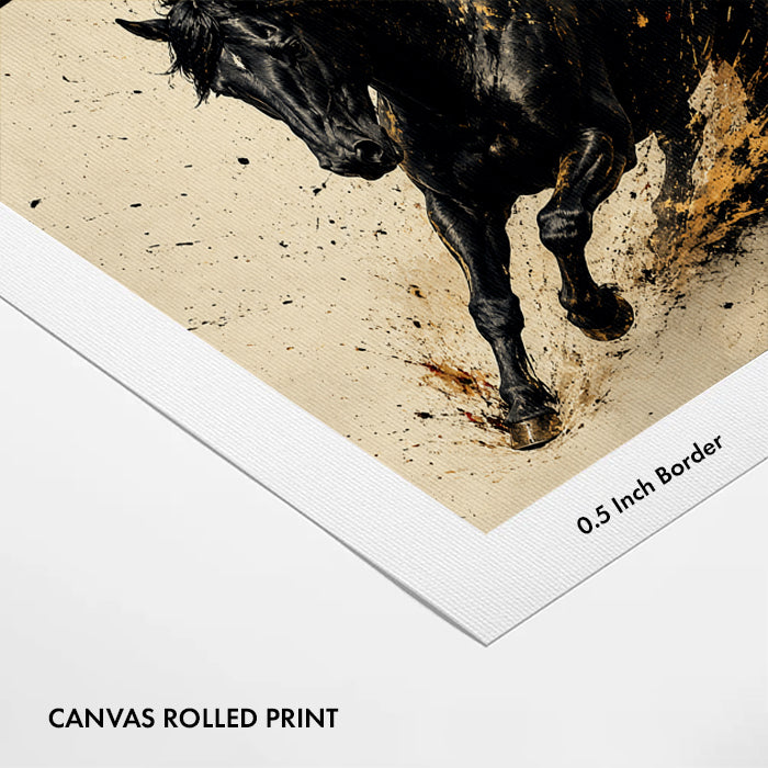running-black-horse-canvas-wall-art-print