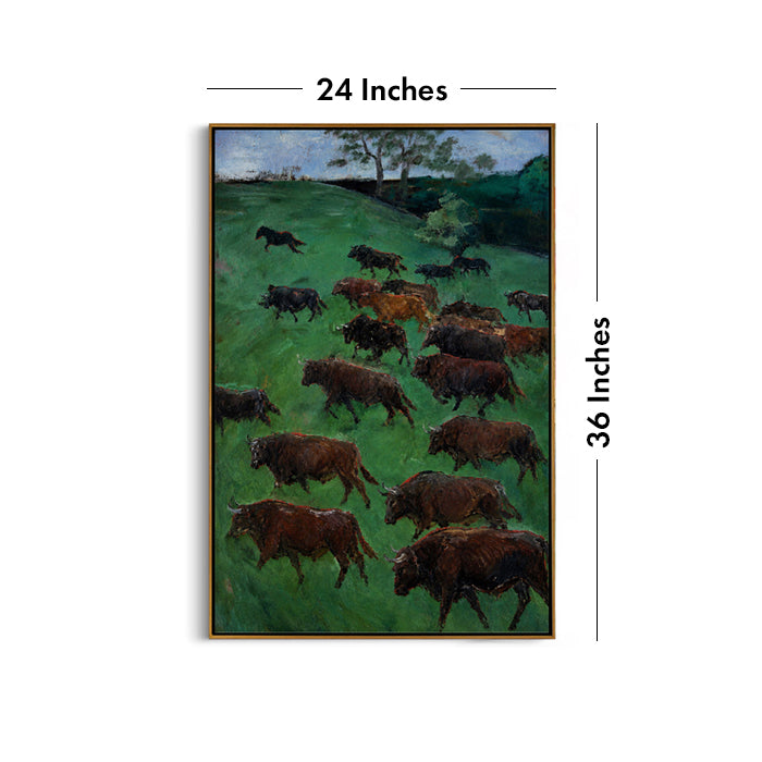 running-buffalo-herd-canvas-wall-art-dimension