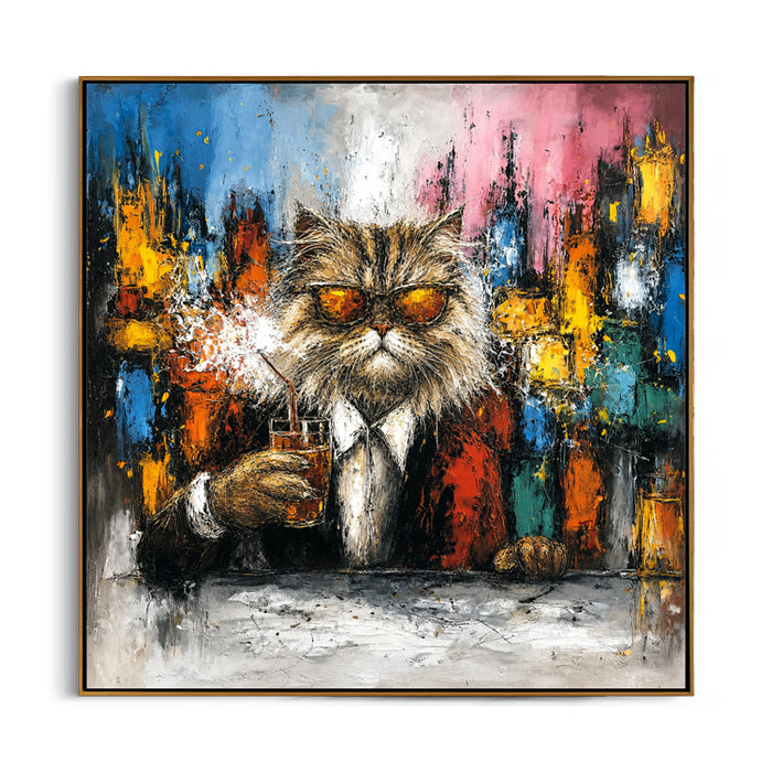 sophisticated-cat-canvas-wall-art-frame