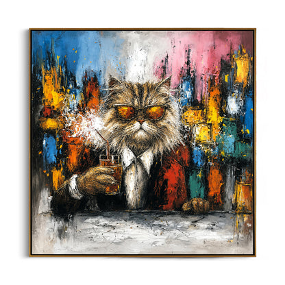 sophisticated-cat-canvas-wall-art-frame