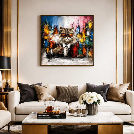 sophisticated-cat-canvas-wall-art