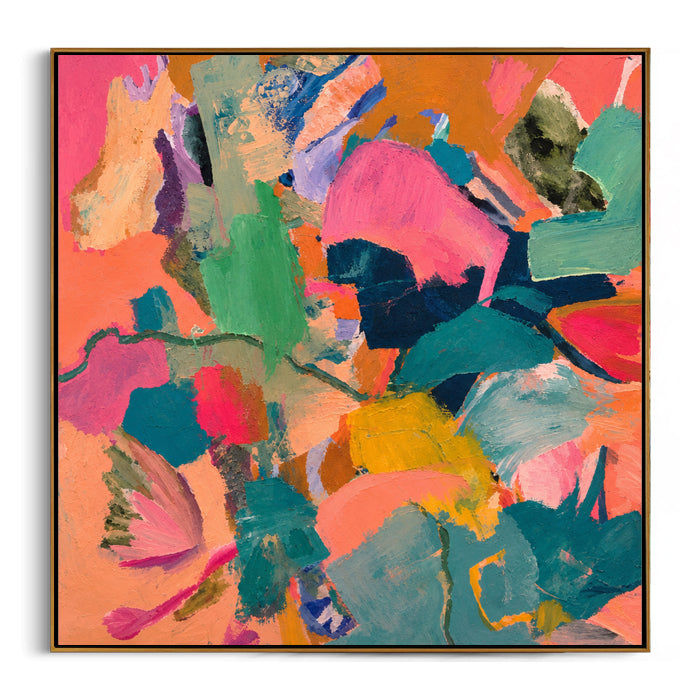 large modern abstract framed canvas art