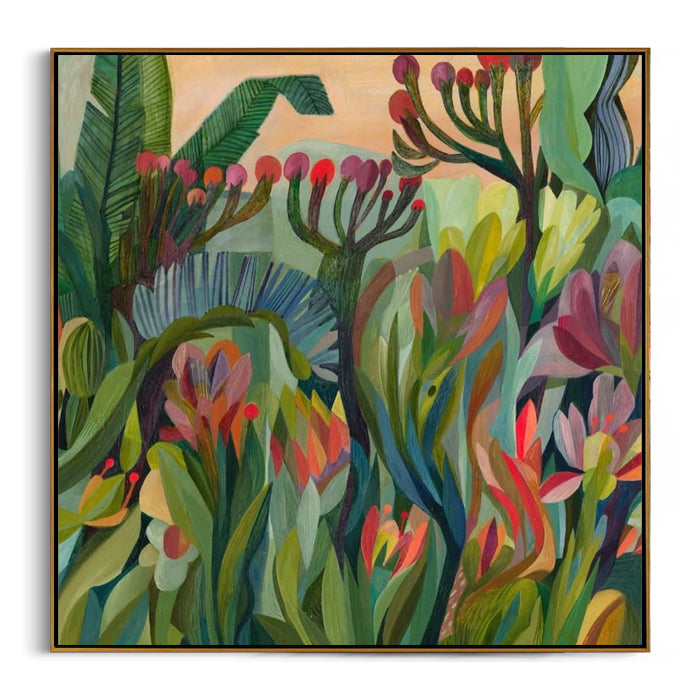 colorful botanical canvas wall art