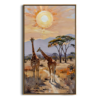 stunning-african-safari-sunset-wildlife-painting-for-home-decor-frame
