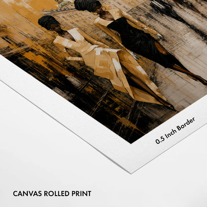 stylish-women-walking-canvas-wall-art-print