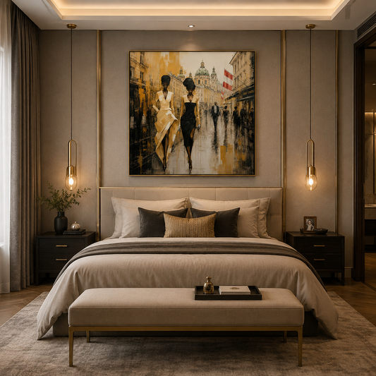 stylish-women-walking-canvas-wall-art