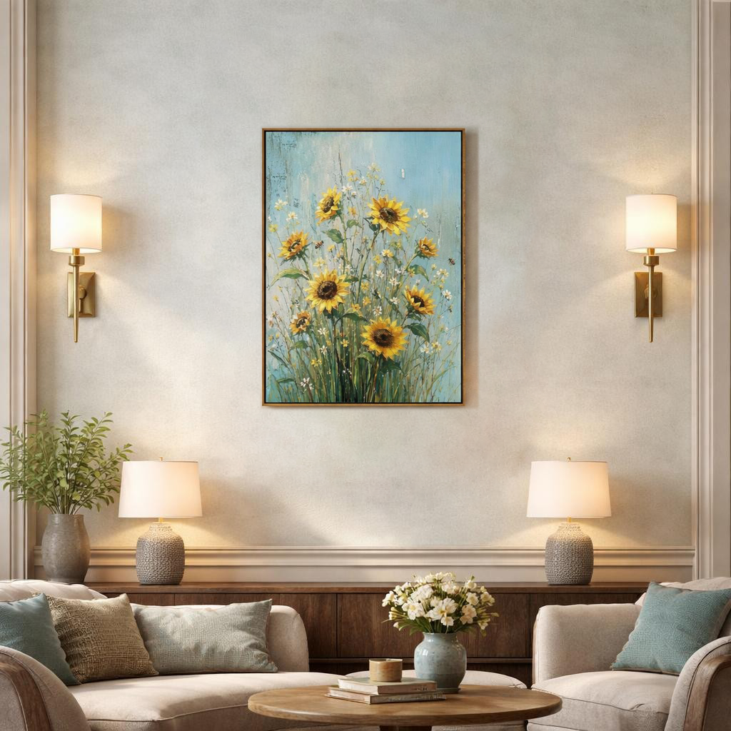 sunflower-wildflower-canvas-wall-art