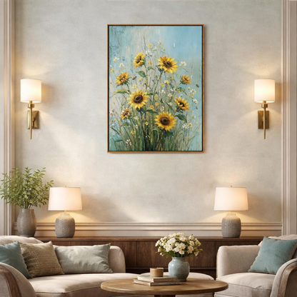 sunflower-wildflower-canvas-wall-art
