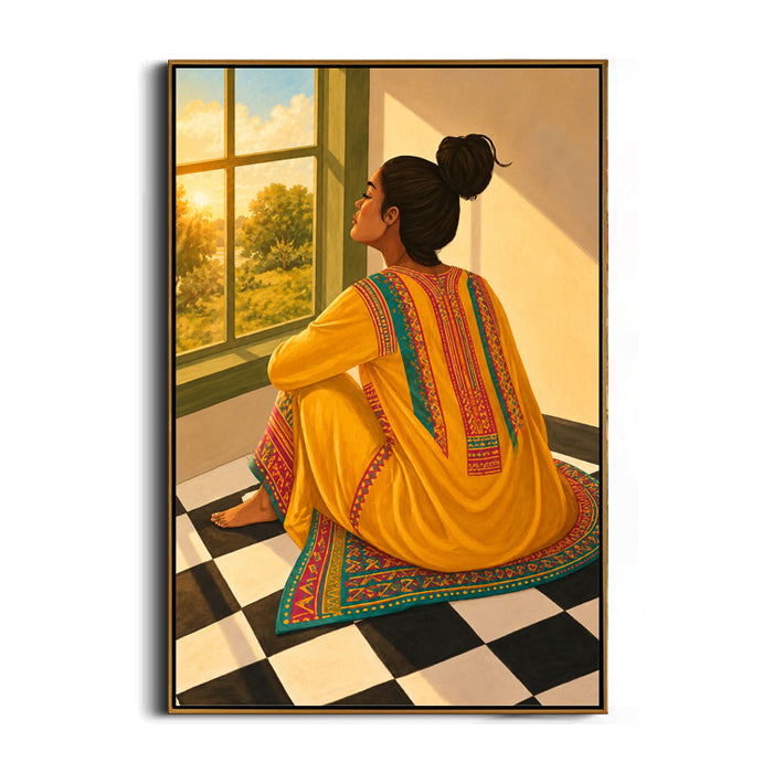 sunlit-woman-portrait-canvas-wall-art-frame