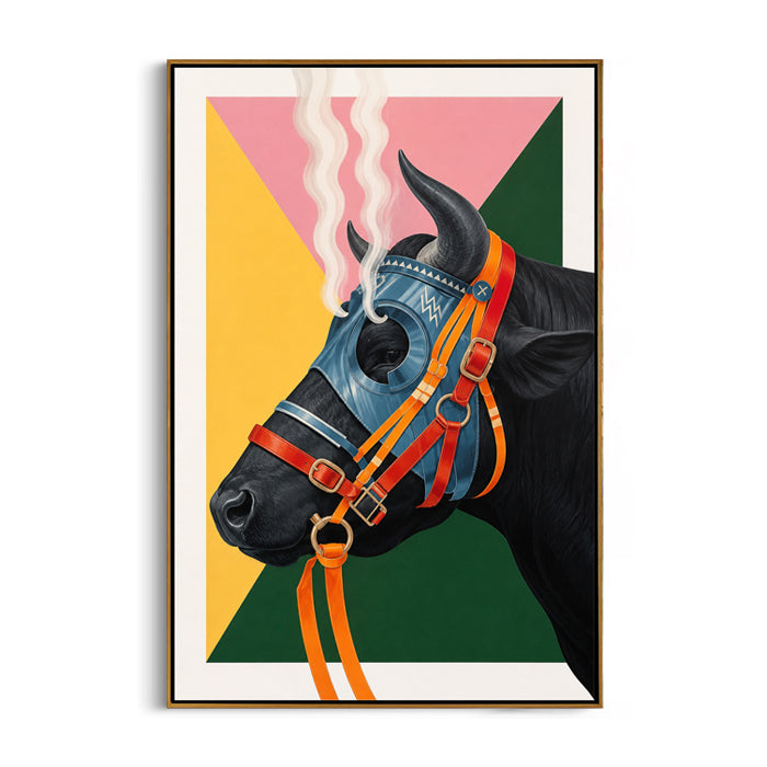 surreal-bull-portrait-canvas-wall-art-frame