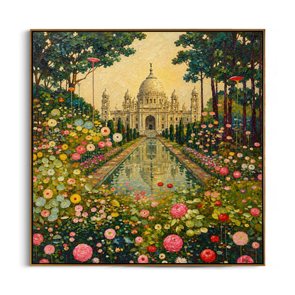 taj-mahal-floral-garden-canvas-wall-art-frame