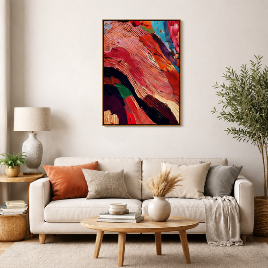 textured-palette-knife-canvaswall-art