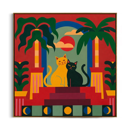 tropical-cat-paradise-wall-art-frame