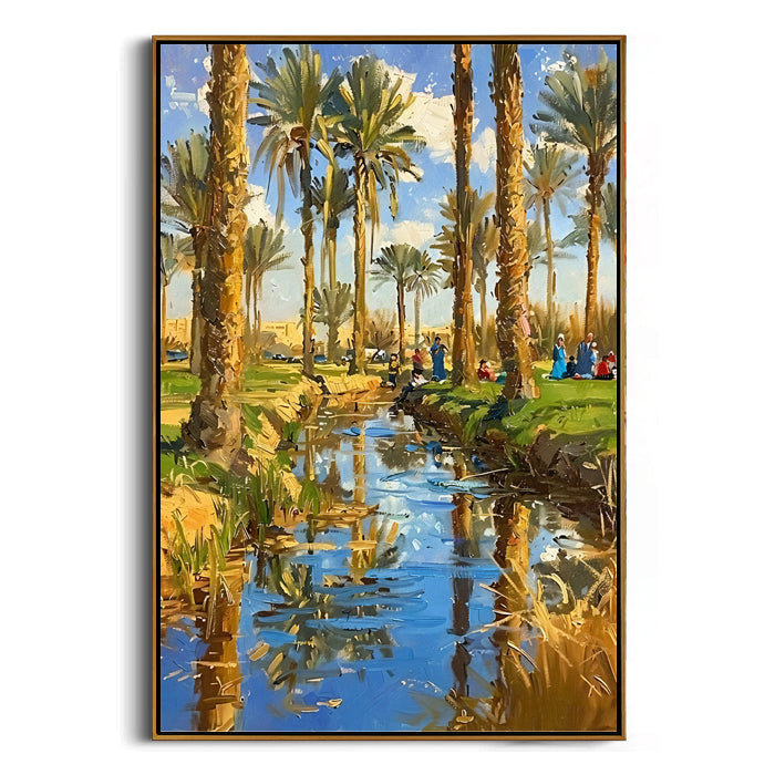 tropical-palm-tree-wall-art-painting-frame