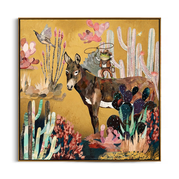 whimsical-donkey-canvas-wall-art-frame