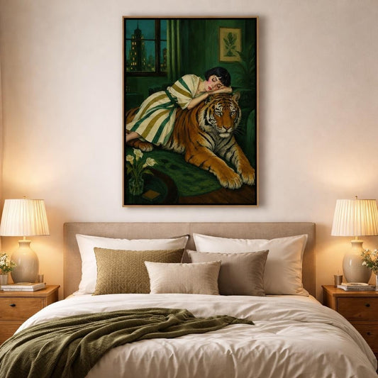 woman-tiger-canvas-wall-art